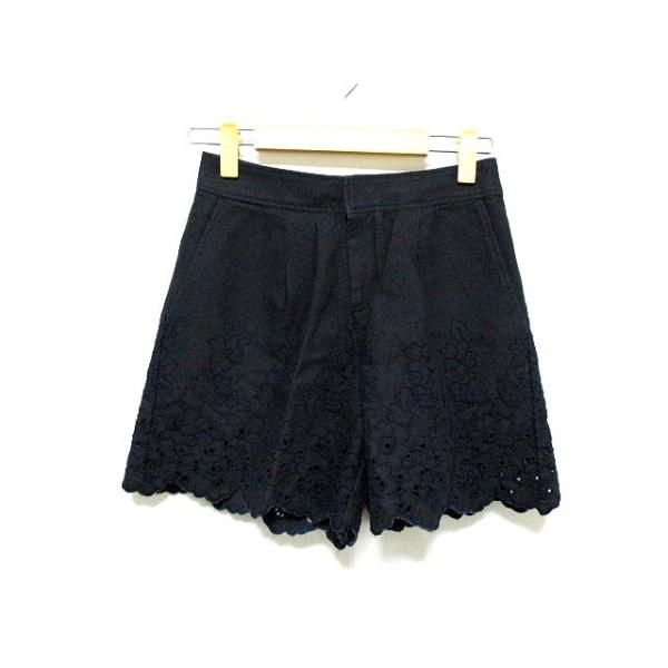 完売★超美品　UNITED ARROWS レースショートパンツ　ブラック38 UNITED ARROWS（ユナイテッドアローズ） パンツ ボトムス ショート