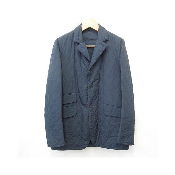 【美品】HERMES エルメス フード付きミリタリーコート ネイビー HERMES（エルメス） 未使用品 コート ジャケット キルティング