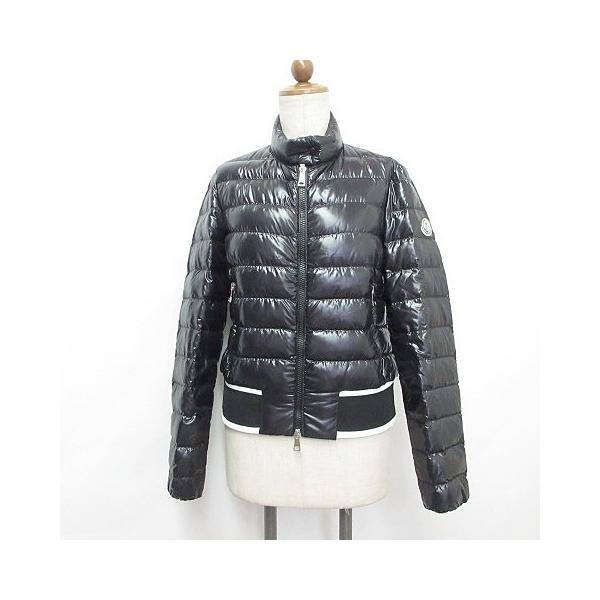 【中古】モンクレール MONCLER エレヴァン EREVAN ジャケット ダウンジャケット ショート ナイロン ブラック 黒 ホワイト 白 0 MONCLER（モンクレール） エレヴァン EREVAN ジャケット ダウン