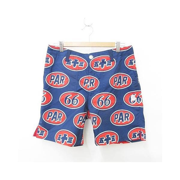 RUSSELUNO ラッセルノ ハーフパンツ 短パン 総柄 ルチャ サイズ5 ラッセルノ Russeluno ゴルフ パンツ ハーフパンツ ショート