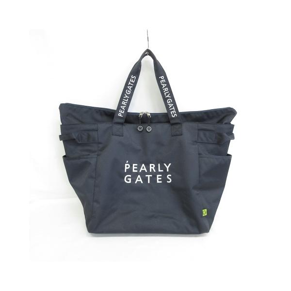 【美品】パーリーゲイツ　トートバッグ　ロッカーバッグ　大容量　黒　ゴルフ PEARLY GATES 【超美品】パーリーゲイツ ロッカーバッグ 黒