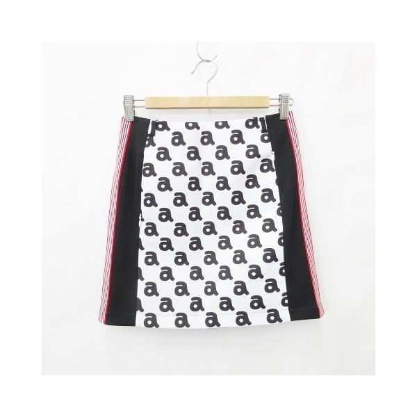 archivio ロゴプリント スカート アルチビオ archivio ゴルフ スポーツウエア スカート プリント ニット