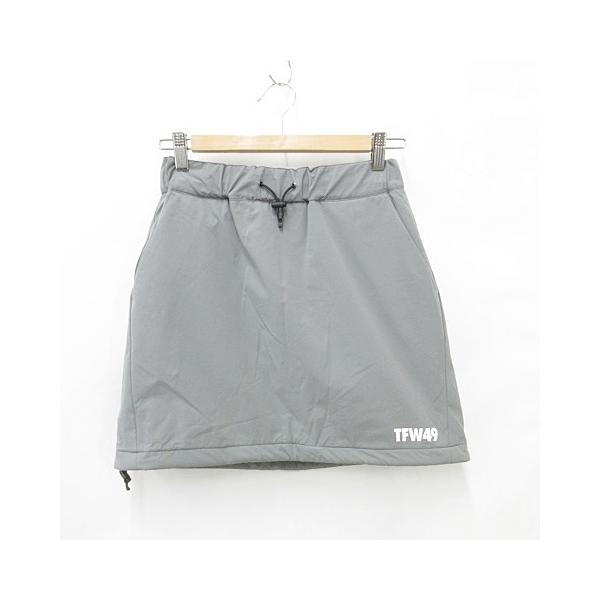 新品正規品【TFW49/L】裏起毛　ストレッチ　スカート　フリース　秋冬スコート ティーエフダブリューフォーティーナイン TFW49 ゴルフ スカート 2WAY