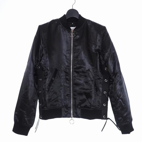 【中古】未使用品 LPD NEW YORK エルピーディー ニューヨーク リバーシブル スタッズ MA-1 ボンバージャケット S 黒 vectorpremium_140-202104090953