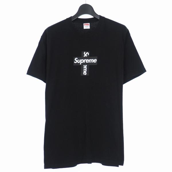 シュプリーム SUPREME 20AW Cross Box Logo Tee クロス ボックスロゴ Tシャツ L ブラック 黒 メンズ