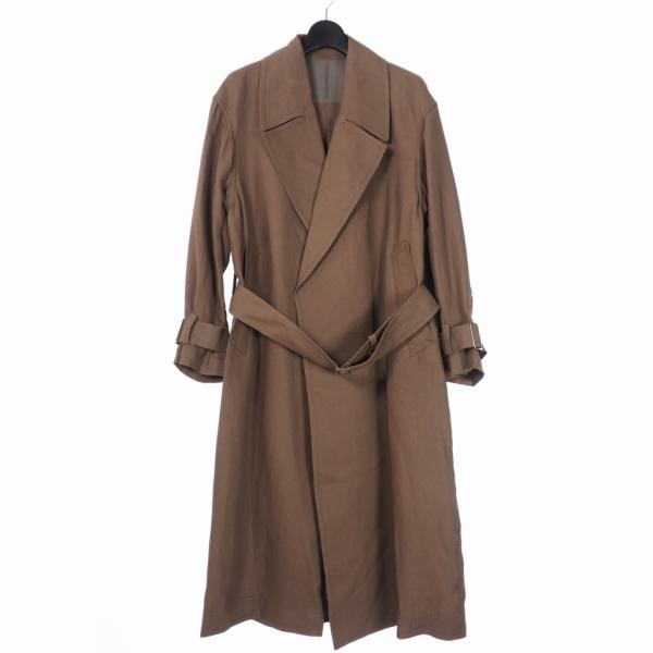 ヨーク YOKE 21SS PAPER KERSEY DOUBLE BREASTED OVERCOAT ヨーク YOKE 21SS PAPER KERSEY DOUBLE BREASTED OVERCOAT