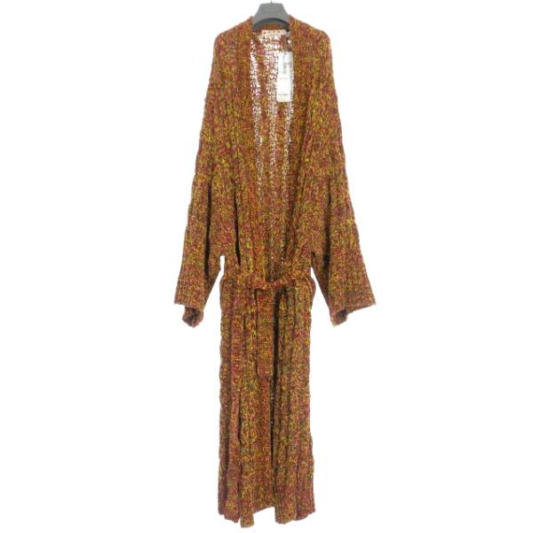 【中古】マルニ MARNI 22AW ニックスニット ロングカーディガン ガウン 40 マルチカラー CDMD0274Q0 国内正規 MARNI（マルニ） MARNI 22AW ニックスニット ロングカーディガン