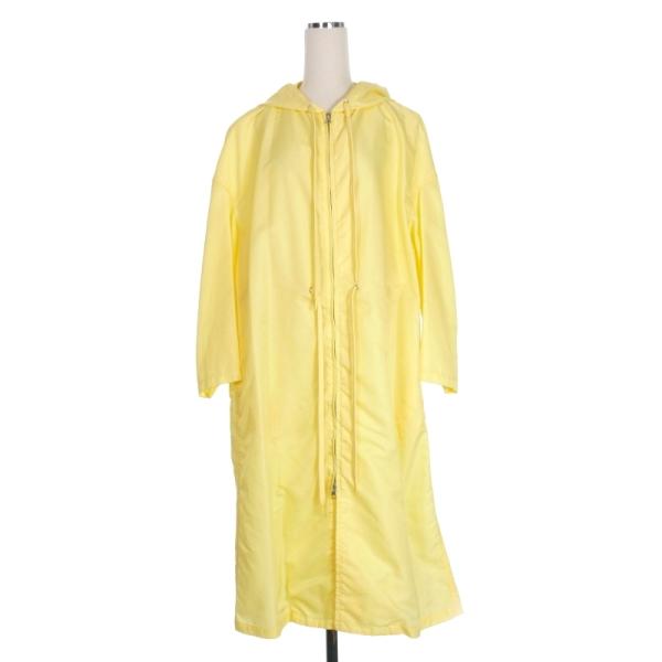 【中古】未使用品 メゾンマルジェラ MM6 22SS ナイロンフーデットコート ジャケット 36 イエロー 黄 S52AA0128 vectorpremium_140-902412020058