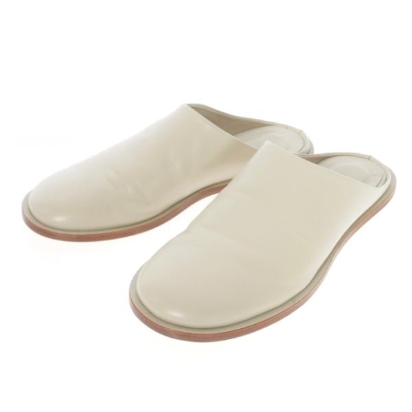 【中古】スタジオニコルソン STUDIO NICHOLSON TY ミュール レザーサンダル 靴 37 アイボリー SNW-1154 レディース スタジオニコルソン STUDIO NICHOLSON TY ミュール レザーサンダル 靴