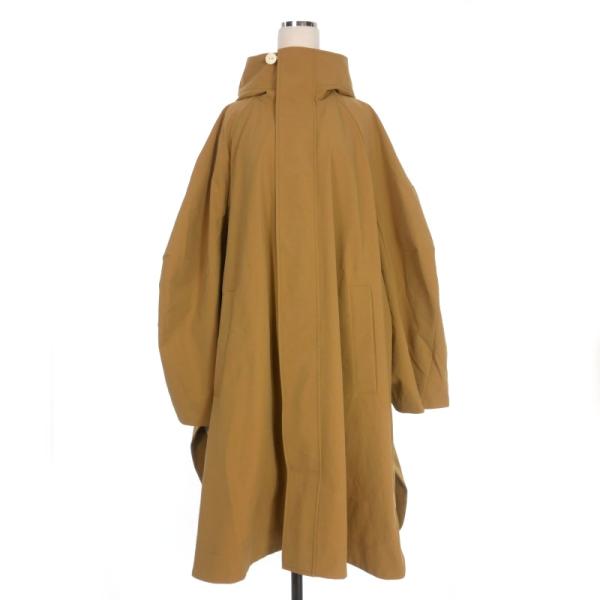 エンフォルド ENFOLD PEストレッチ BOXフーデットCOAT オーバー