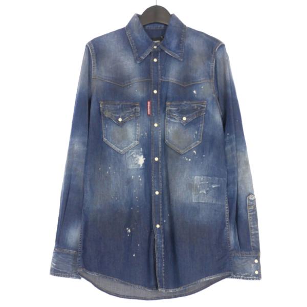 DSQUARED2 未使用品 ディースクエアード 24SS FASHION WESTERN SHIRT