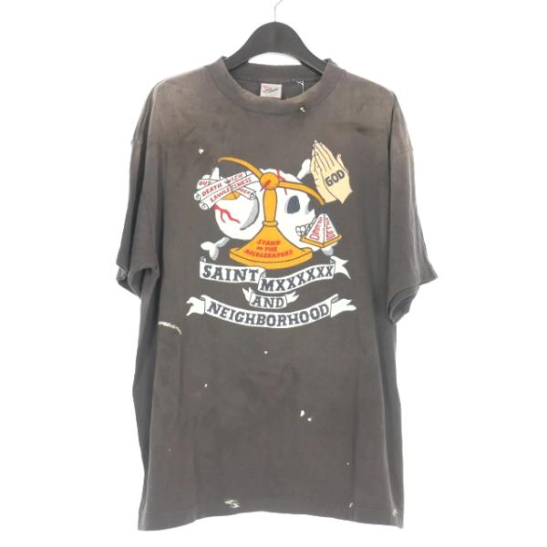 【中古】未使用品 セントマイケル SAINTMICHAEL × NEIGHBORHOOD 25SS STHD. SS TEE PRAY Tシャツ カットソー 半袖 XL vectorpremium_140-902505030012