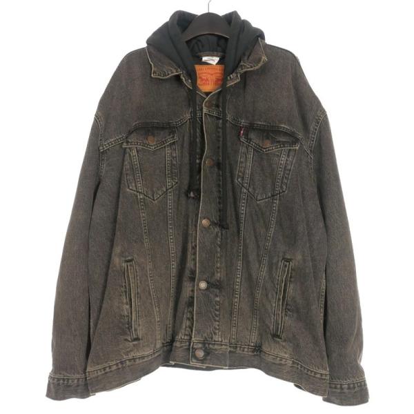【中古】ヴェトモン VETEMENT × リーバイス LEVI'S 17SS オーバーサイズ フードデニムジャケット ブルゾン XS ヴェトモン VETEMENT × リーバイス LEVI'S 17SS OVERSIZED DENIM