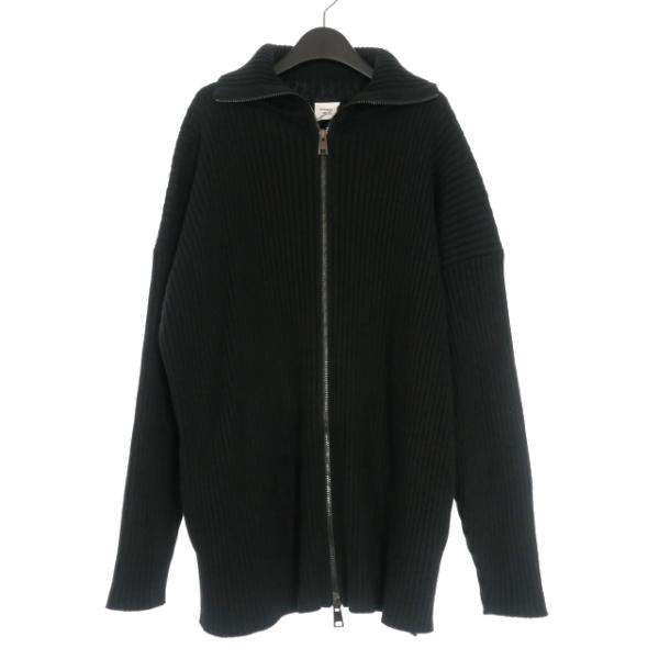 【中古】ヴェトモン VETEMENT バックロゴ ドライバーズニット セーター 長袖 XS ブラック 黒 UE51KN600B ヴェトモン VETEMENT バックロゴ ドライバーズニット セーター 長袖 XS