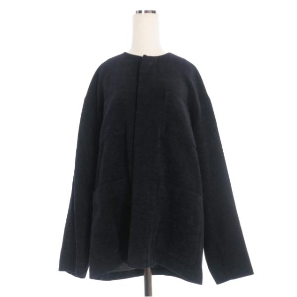 オーラリー AURALEE 22AW WOOL COTTON MOLE BLOUSON ノーカラー