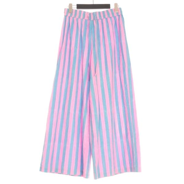 ロンハーマン Ron Herman 23SS リネン混タックワイドパンツ ストレッチ  