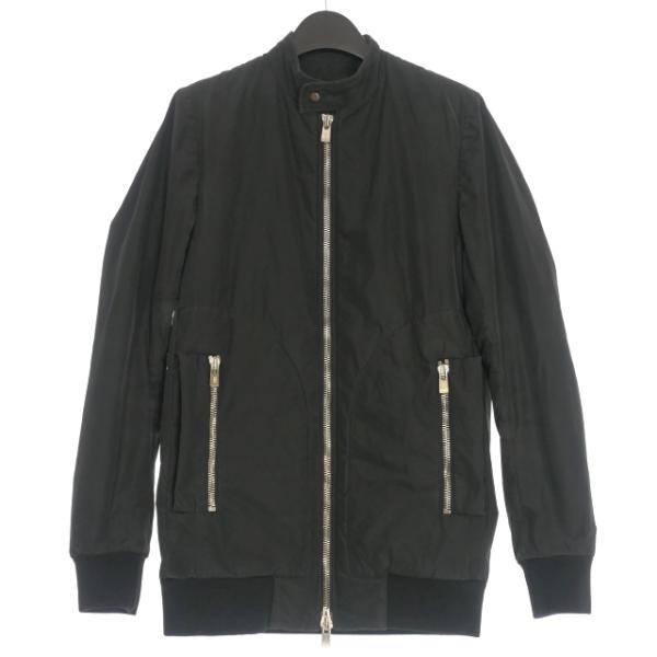 【中古】タマンヤー thamanyah ノーカラー 中綿ブルゾン ジャケット 長袖 42 ブラック 黒 メンズ タマンヤー thamanyah ノーカラー 中綿ブルゾン ジャケット 長袖 42