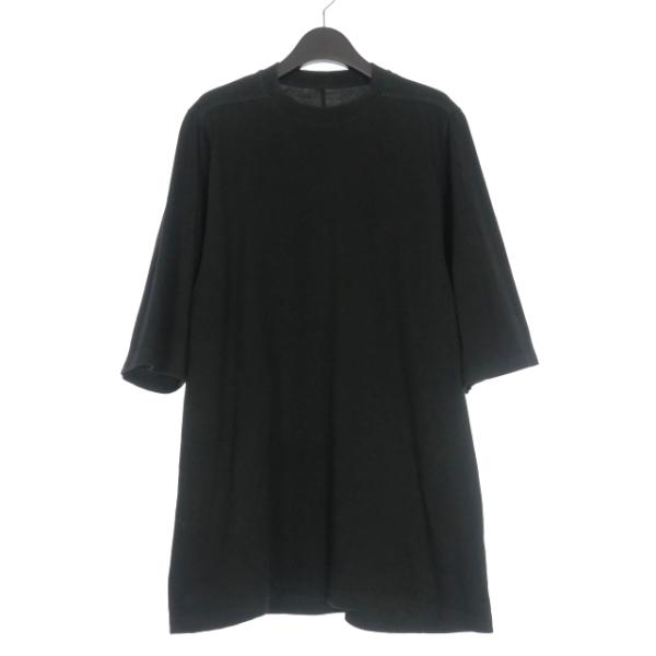 Rick Owens リックオウエンス 半袖カットソー 黒 Tシャツ RICK OWENS DRKSHDW - 【25SS】 ジャンボ Tシャツ 半袖