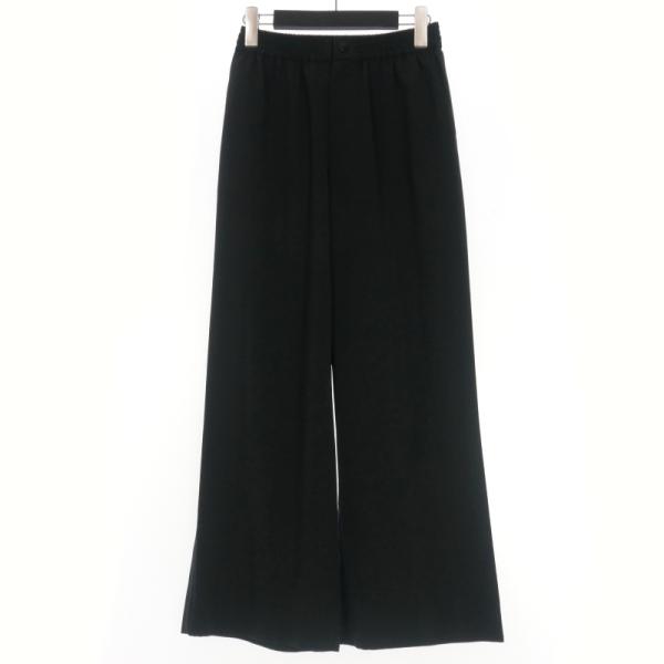 HYKE ◆ ハイク ワーク ワイドパンツ ブラック 13055 ハイク HYKE STRETCH WIDE LEG PANTS ワイド ストレッチ イージー