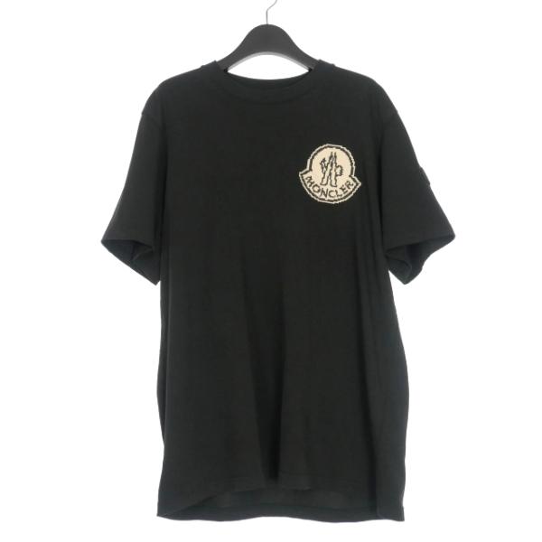 【極美品】 【24年モデル】MONCLERモンクレール半袖Tシャツ黒M MONCLER モンクレール 半袖 Tシャツ メンズ 8C00008829HP WHT