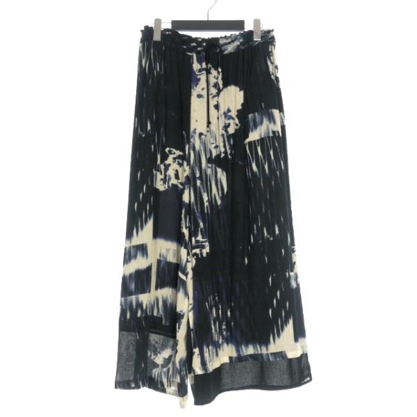 Y's（ワイズ） ヨウジヤマモト 20SS 総柄 アシンメトリー サルエル