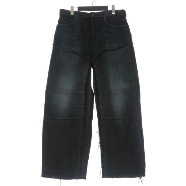 BALENCIAGA ダブルニーデニムパンツ ダークブルー の メンズ ダブルニーパンツ | Balenciaga JP