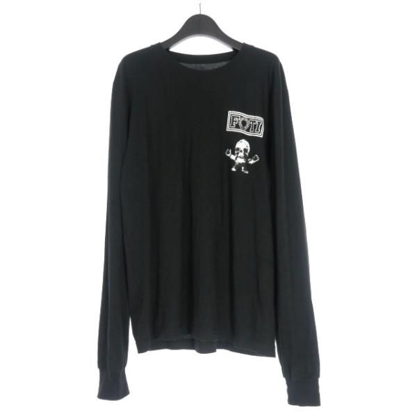 【中古】クロムハーツ CHROME HEARTS FOTI ハリスティータ ロングスリーブTシャツ カットソー 長袖 M ブラック 黒 CHROME HEARTS（クロムハーツ） CHROME HEARTS FOTI ハリスティータ