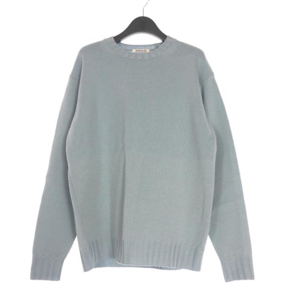 オーラリー AURALEE 23AW WASHED FRENCH MERINO KNIT ニットプル