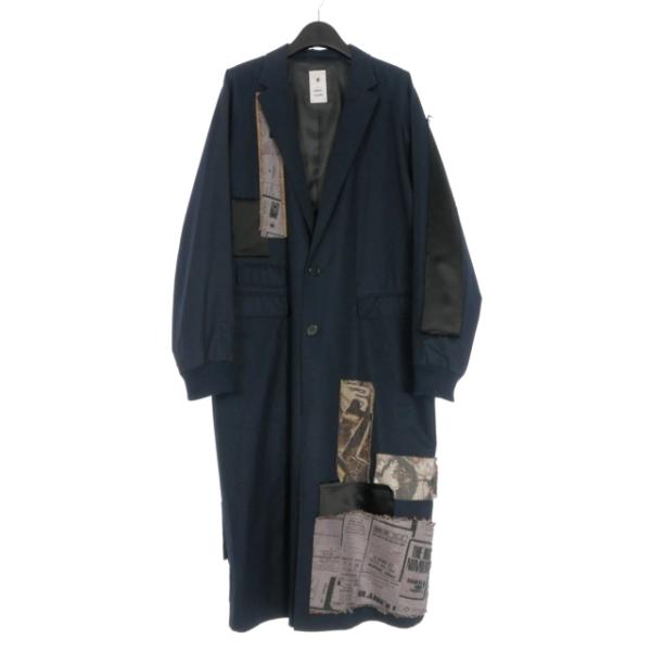 ミハラヤスヒロ MIHARA YASUHIRO ジャガードラグランチェスターコート