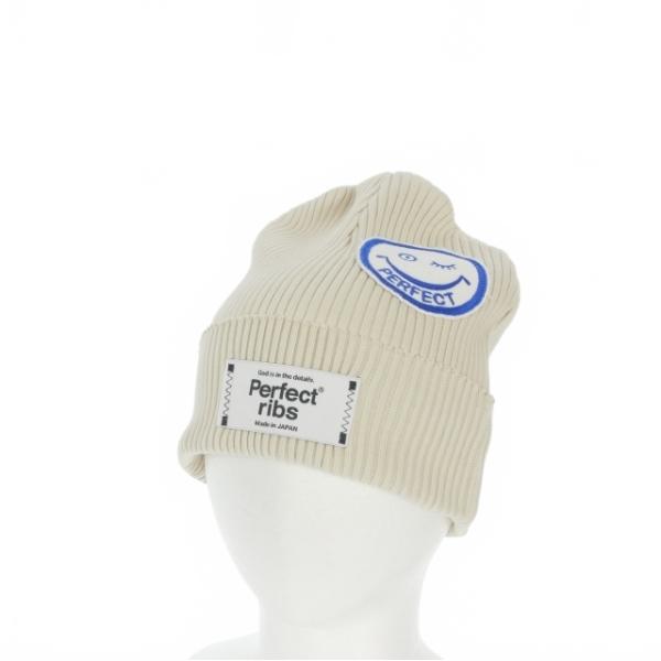 未使用品 パーフェクトリブス Perfectribs SMILE Patch Rib Beanie Cap
