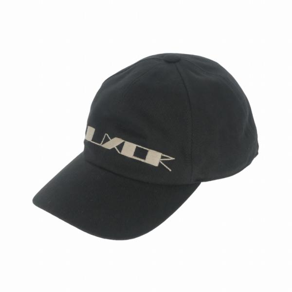 ダークシャドウ DRKSHDW RICK OWENS LUXOR 刺繍 ベースボールキャップ 帽子 S BLACK/PEARL ブラック DA02C5478-DOEM5 メンズ