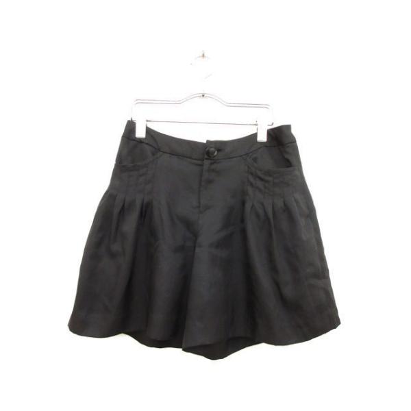 フリーズショップ Free's SHOP キュロット ショート パンツ タック フレア S 黒 ブラック byk レディース中古 【ベクトル 古着】