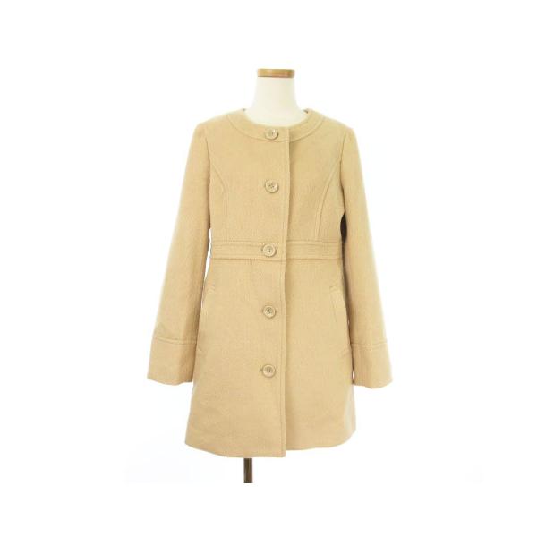 エニィスィス エニシス anySiS コート ノーカラー M ベージュ ☆S