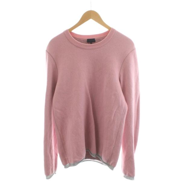 ランバン LANVIN ニット セーター 長袖 ウール XS ピンク /AN16 メンズ