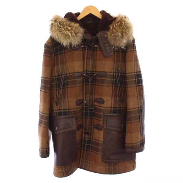 トムフォード TOM FORD ダッフルコート アウター ミドル丈 カウレザー