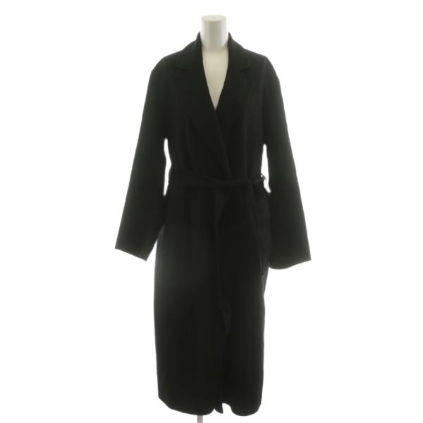 ZARA（ザラ） コート ロング丈 ウール アウター M 黒 ブラック