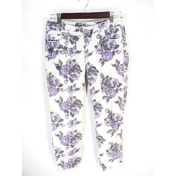 LIUです。 リュージョー LIU JO JEANS 花柄 コットン パンツ スキニー