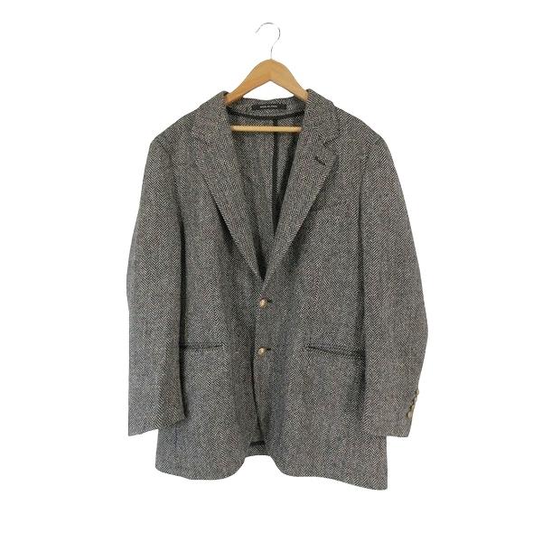 タリアトーレ テーラードジャケット 灰系XL ツイードカラーネップヘリンボーン タリアトーレ テーラードジャケット 灰系XL ツイードカラーネップ