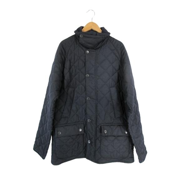 【中古】バブアー Barbour キルティング ジャケット ビデイル SL ウール ネイビー 38 QQQ メンズ バブアー Barbour キルティング ジャケット ビデイル SL ウール