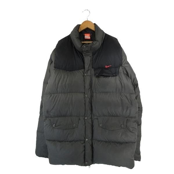 NIKE（ナイキ） ダウン ジャケット 刺繍 スウォッシュ ロゴ バイカラー