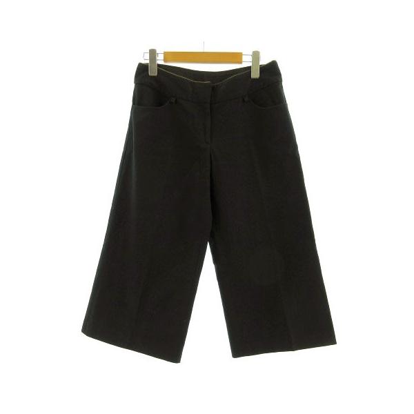 ルカ LUCA パンツ ワイドパンツ ガウチョ 七分丈 ブラック 黒 38 レディース