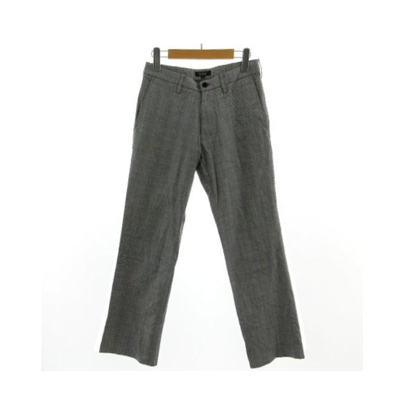 【未使用•タグ付✨】バーバリーブラックレーベル ベロアパンツ 黒 W79 中古・古着通販】BURBERRY BLACK LABEL (バーバリーブラック