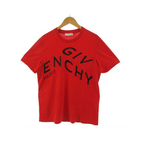GIVENCHY Tシャツ 立体ロゴ刺繍 21SS BM70YC3002 赤 S | tspea.org