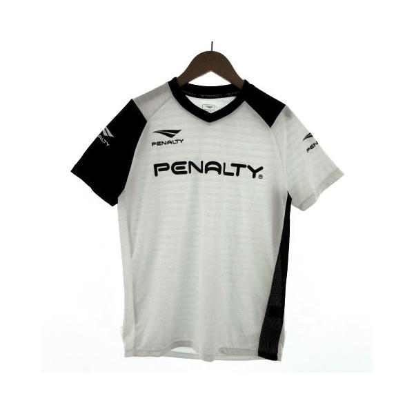 【新品タグ付き】ペナルティ　PENALTY 赤×ホワイト半袖サッカーシャツ L 8302470014-