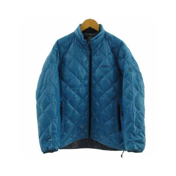 AIGLE - AIGLE ダウンジャケット 8504-87408 サーモキット 青系 XS エーグル AIGLE キルティングダウンジャケット スタンドカラー