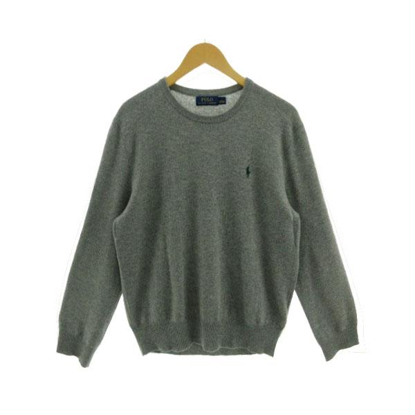 美品 ラルフローレン ウール100% 長袖 ニット セーター ポニー刺繍 L ポロ ラルフローレン POLO RALPH LAUREN ニット セーター ポニー刺繍