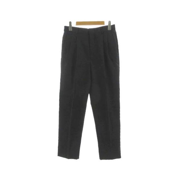 ランズエンド LANDS' END パンツ スラックス ツータック ウール グレー