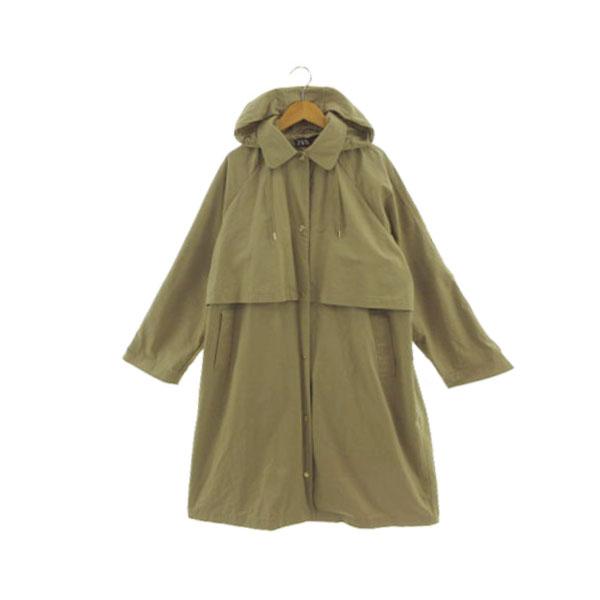 ZARA ザラ コート ステンカラー フード オーバーサイズシルエット
