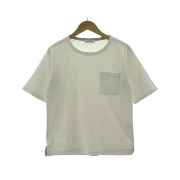 未使用級✨23AW シビラ シャーリングビッグカラーカットソー トップスグリーン シャーリングビッグカラーカットソー(カットソー・Tシャツ) | Sybilla