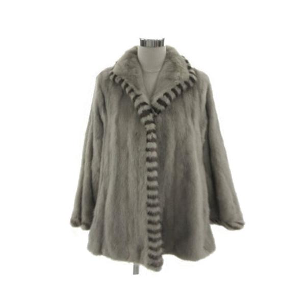 【中古】ファーグリーゼ Fur Griser サファイアミンク 毛皮 ハーフコート グレージュ ブラウン 茶 11 レディース ファーグリーゼ Fur Griser サファイアミンク 毛皮 ハーフコート